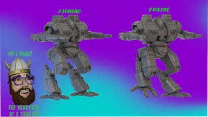 Modelo mecánico alternativo penetrador PTR-4D para Battletech 6 mm-10 mm-15 mm - Imagen 1 de 1