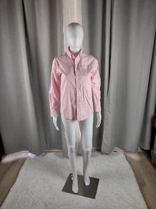 Camicia donna Izod rosa misto cotone con bottoni taglia 14R - Foto 1 di 12