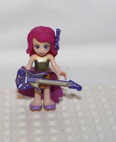 Lego Minifigure Friends Pop Star Livi w/Guitar FRND120 from 41104