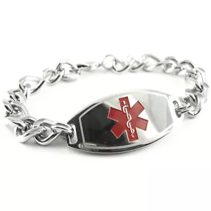 Pulsera médica MyIDDr - para hombre - pregrabada para esclerosis múltiple, tarjeta de identificación gratuita - Imagen 1 de 1