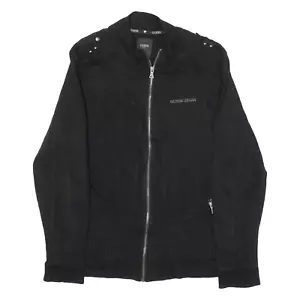 GUESS Mens Bomber Jacket Black L - Picture 1 of 6