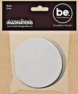 BareElements CIRCLE 4" CHIPBOARD MINI-BOOK scrapbooking READY TO DECORATE! - Picture 1 of 1