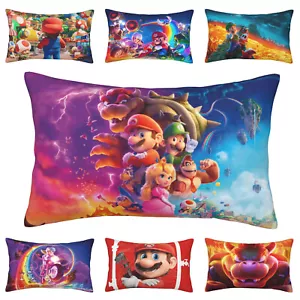 Super Mario Bros federa per capelli e pelle federa copricuscino cerniera 3 taglie - Foto 1 di 30