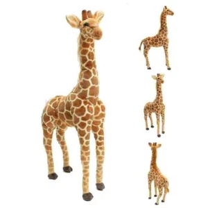 40" Big Plush Giraffe Giant Large Soft Doll Kid Gift Stuffed Animal 100cm - Picture 1 of 5