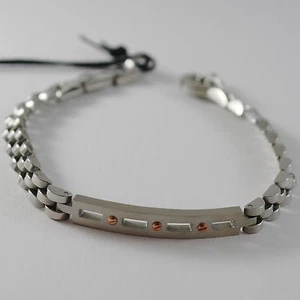 Bracelet Polished Steel with Plate CESARE PACIOTTI 4US Item 4UBR4183 - Picture 1 of 3
