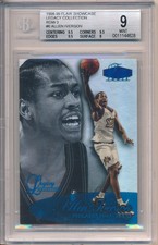 1998-99 Flair Showcase Legacy Collection Row 3 Allen Iverson /99 BGS 9