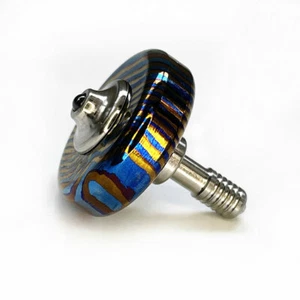 EDC Titanium Timascus Super Precision Toy Spinning Top Professional Ceramic Bead - Picture 1 of 12