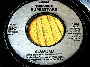 THE WWF SUPERSTARS - SLAM JAM 7" VINYL - Picture 1 of 1