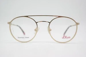 Glasses S. Oliver 93483 Gold Oval Eyeglass Frame Glasses New - Picture 1 of 6