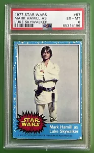 1977 Star Wars #57 Mark Hamil As Luke Skywalker PSA #6 Cert #65314196 - Bild 1 von 13