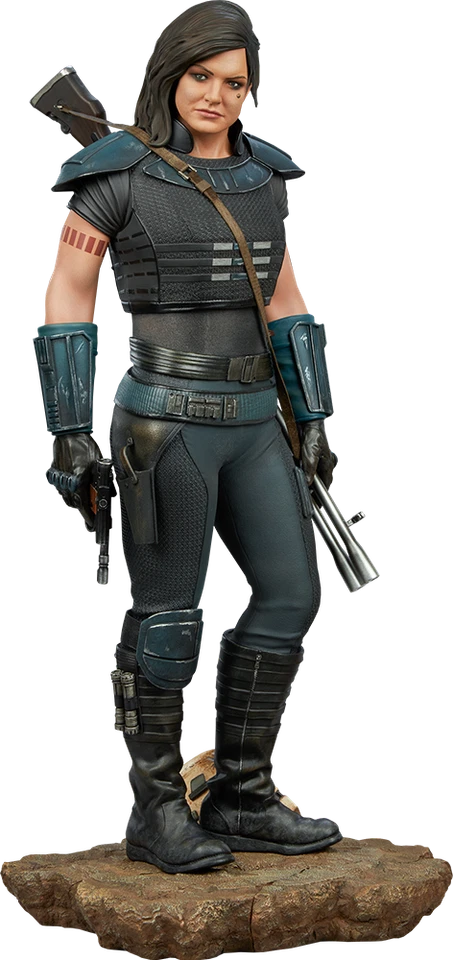 Star Wars The Mandalorian Gina Carano Cara Dune Premium Form Statue 1/4 Sideshow - Image 1 of 4