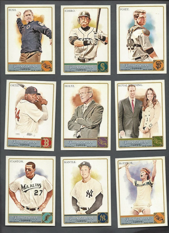 2011 TOPPS ALLEN & GINTER BASE ( RC'S,STARS, HOF, CELEBS, ) WHO DO YOU NEED!!! - Image 1 of 1