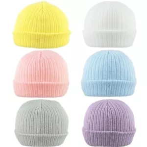 Baby Beanie Mütze Kappe Junge Mädchen doppelt gestrickt Winter warm Säugling Neugeborene - 12 Monate - Bild 1 von 24