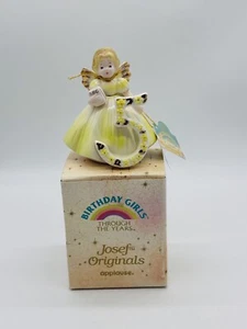 Josef Originals Birthday Girl Angel 5 Years Old Figurine Through The Years - Picture 1 of 9
