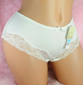French LACE super SOFT Ivory Modal Affinitas Stretch Unisex Bikini Panties L-2XL - Picture 1 of 3