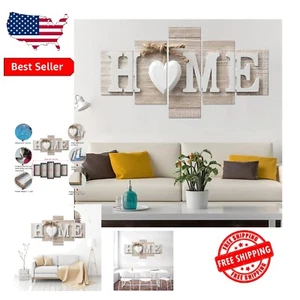 Waterproof 5-Piece Canvas Wall Decor Set - Ideal for Bedroom and Living Room - Picture 1 of 9