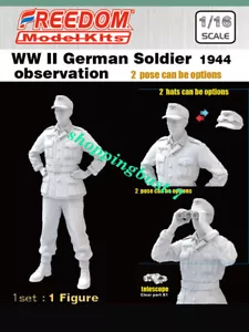 FREEDOM 616002 1:16 WWII German Soidier 1944 Observation Plastic Model - Picture 1 of 10
