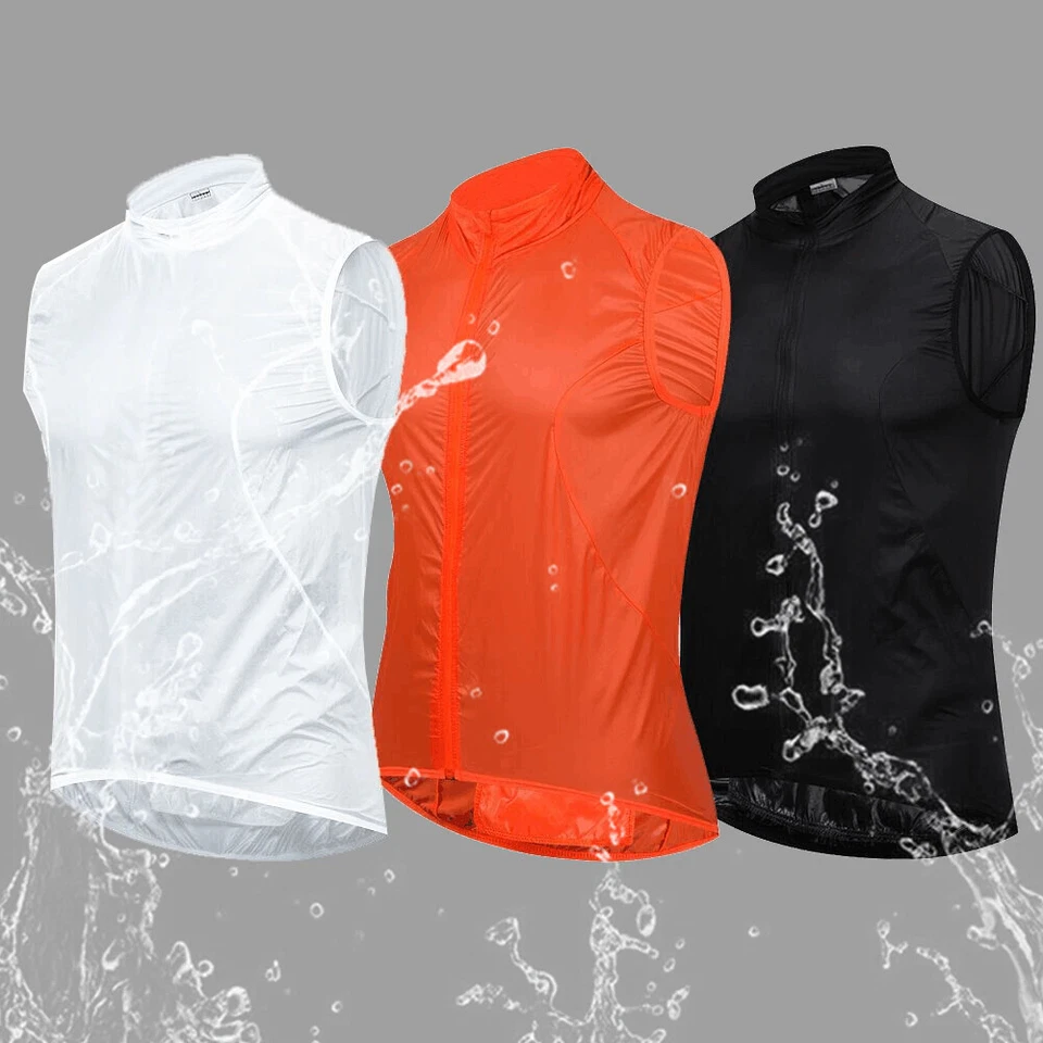 YKYWBIKE Waterproof Cycling Vest Rainproof MTB Bike Gilet Sleeveless Jacket Tops - Image 1 of 4