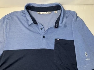 Camisa con botones Travis Mathew para hombre L azul marino manga corta - Imagen 1 de 6