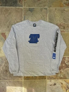 Alphanumeric Vintage Long Sleeve Logo Skate Tee Shirt Grey Size Medium - Picture 1 of 3