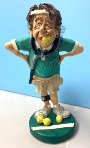 Doug Harris TENNIS PLAYER "Causing A Racket" Russ Berrie Statue - Picture 1 of 5