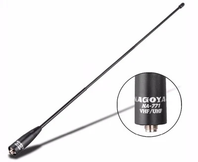 Nagoya NA771 Antenna SMA Female 15.6In Whip VHF UHF Radio Rubber Soft Aerials - Image 1 of 4