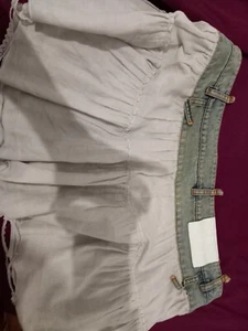 gonna corta con balze in jeans Richmond - Foto 1 di 5