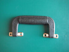 Fender and other Guitar case handles, black plastic,thick,nickel w / rivets