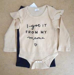 I Got It From My Mama 2-Piece Set 3-6 Months (Disaur Brand) - Picture 1 of 5