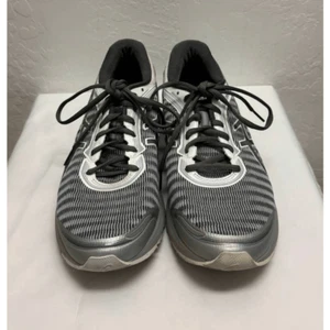 Asics Mens Dynaflyte Running Shoes Gray Black T6F3Y Lace Up Sneakers 9 1/2 - Picture 1 of 6