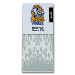 Flame Paint Stencil Template for 1/18 Model Cars - Picture 1 of 2