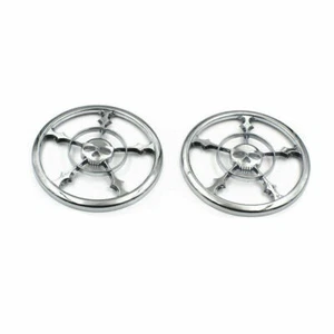 5-1/2" Motorcycle Skull Speaker Trim Grill Cover For Harley Electra Glide Police - Picture 1 of 6