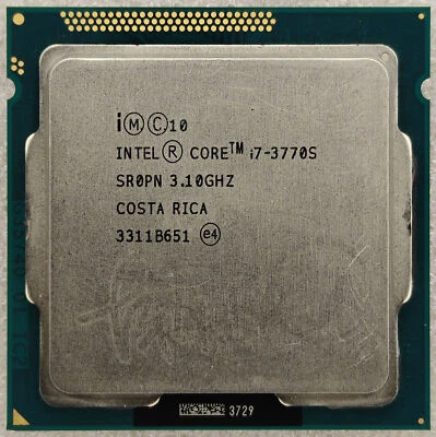 Intel Core i7-3770S SR0PN 3.10GHz 8MB Quad Core LGA 1155 Game Processor CPU 65W - Image 1 of 2
