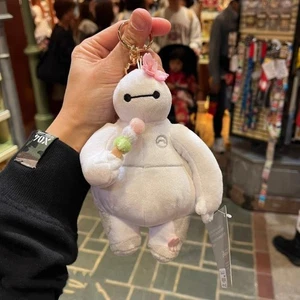 Authentic Disney Sakura Series Baymax Plush Keychain Doll 2025 New - Picture 1 of 1