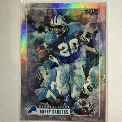 Topps Fire Transcendent Touchdowns 2015 #TT-BS Barry Sanders Detroit Lions Salón de la fama Foto 1 de 4