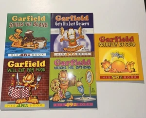 Vintage Garfield Books By Jim Davis - Book Lot Of 5 - Books 46-50 - Paperback - Picture 1 of 24