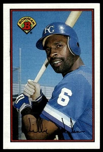 1989 Bowman Willie Wilson Kansas City Royals #124 - Picture 1 of 2