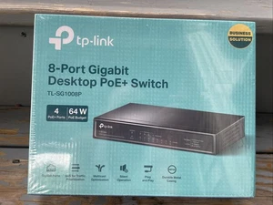 TP-LINK TL-SG1008P 8-Port Gigabit Desktop Switch with 4-Port PoE+ - Picture 1 of 3