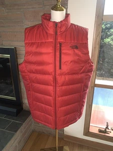 The North Face Weste Herren XL rot 550 Füllung Daunen Puffer gesteppt isoliert Wandern - Bild 1 von 8