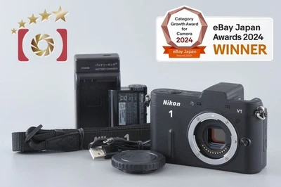 "Shutter count 3,698" Nikon 1 V1 Black 10.1 MP Digital SLR Camera Body - Image 1 of 4
