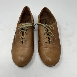 Lucky Brand Davie Damen-Schnürschuhe Oxford hellbraun Echtleder Größe US 7 B - Bild 1 von 10