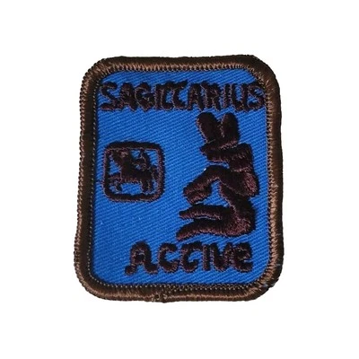 Sagittarius Active Patch Astrological Zodiac Symbol Horoscope Sign Embroidered - Image 1 of 3