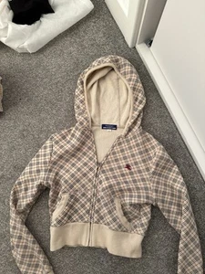 Burberry Crop Zip Up Hoodie Women - Picture 1 of 5
