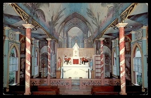 Postcard St. Benedict's Catholic Church Interior - Picture 1 of 2