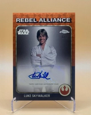 2025 Topps Chrome Star Wars Luke Skywalker 1/1 Superfractor Auto - Mark Hamill Foto 1 de 4