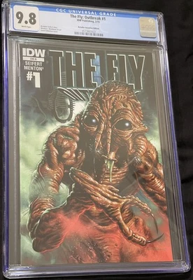THE FLY OUTBREAK #1 CGC 9.8 RETAILER VARIANT HORROR COVER RARE IDW 2015 - Image 1 of 2