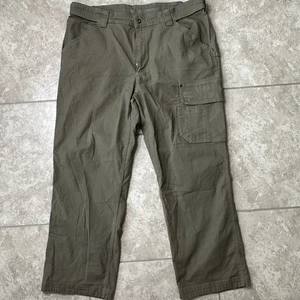Pantalón Duluth Trading Co. 42x30 *40x29.5* Manguera Flex contra Incendios Ajuste Relajado Carga Marrón - Imagen 1 de 13