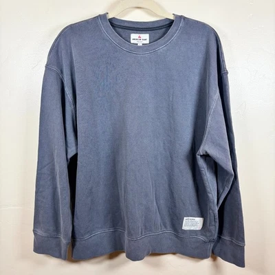 American Giant Vintage Wash Relaxed French Terry Crew Sweatshirt Women's L Gray - Image 1 of 4