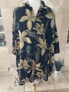 Tommy Bahama Camicia Uomo XXXL Ohana Tropics 100% Seta Camp Tiki 56” XXXL - Foto 1 di 7
