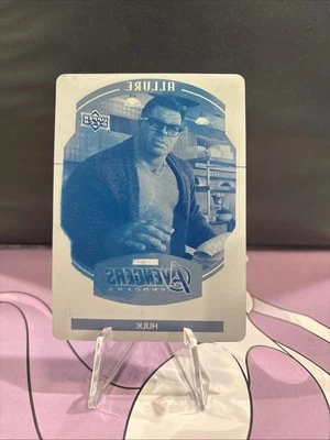 2023 Marvel Allure Hulk Cyan Printing Plate One Of One Avengers: Endgame - Image 1 of 2
